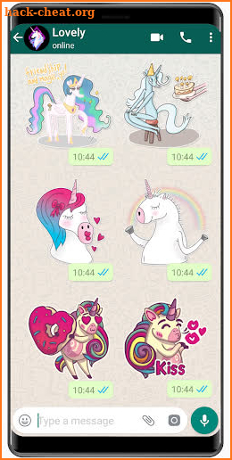Unicorn Stickers 🦄 WAStickerApps unicorn kawaii screenshot