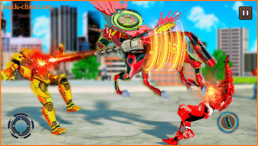 Unicorn Transform Robot City Attack: Robot Games screenshot