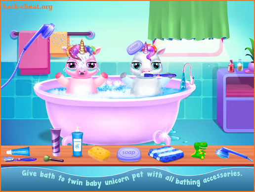 Unicorn Twin Baby Care screenshot