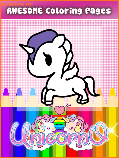 Unicorno Colouring Book and Game for kids screenshot