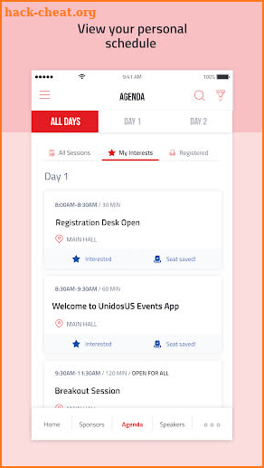 UnidosUS Events App screenshot