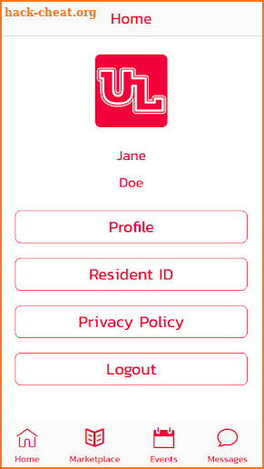 UniLodge Resident Services Hub screenshot