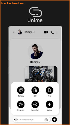 UniMe - Privacy Messaging screenshot