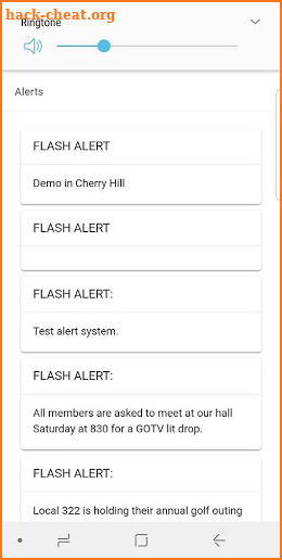 Union Alert System screenshot