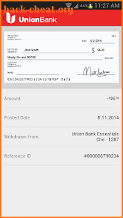 Union Bank Mobile Banking screenshot