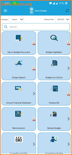 Union Budget screenshot