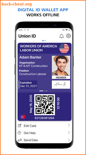 Union ID screenshot