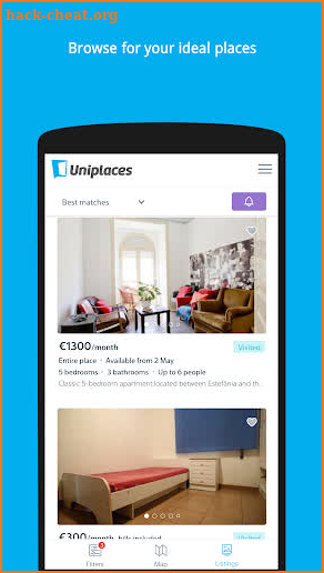 Uniplaces: Apartments, rooms & beds for rent screenshot