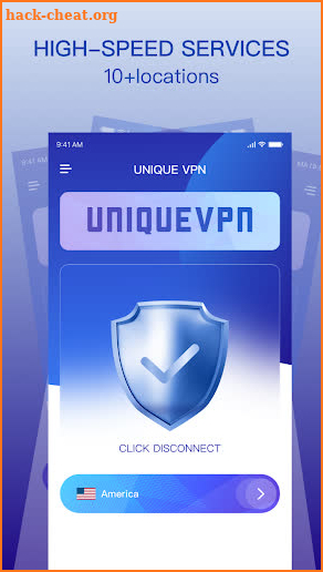 Unique vpn screenshot