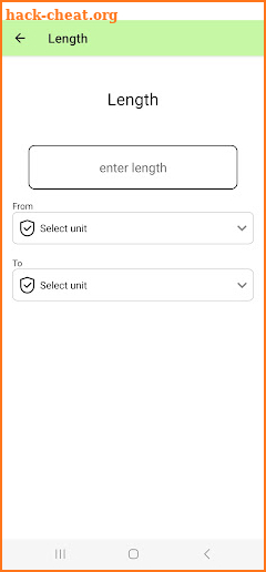 Unit Conversion Calculator screenshot