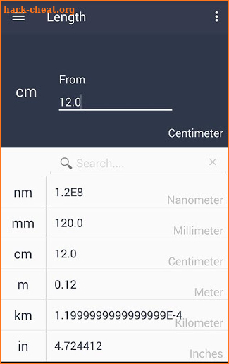Unit Converter - Unit Conversion Calculator app screenshot