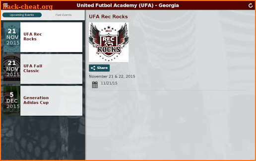 United Futbol Academy (UFA) screenshot