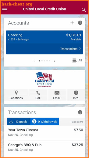 United Local Credit Union screenshot