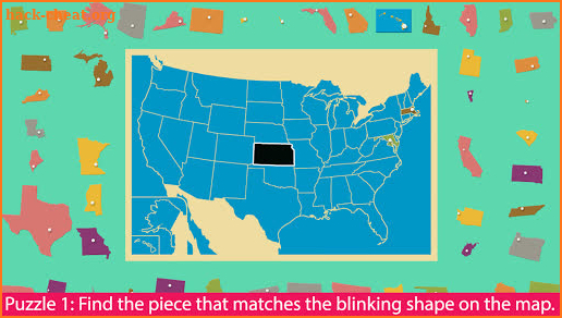 United States of America - Montessori Geography screenshot
