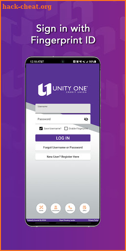 Unity One Credit Union screenshot