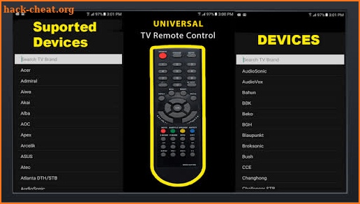 Universal Free TV Remote Control for All LCD screenshot