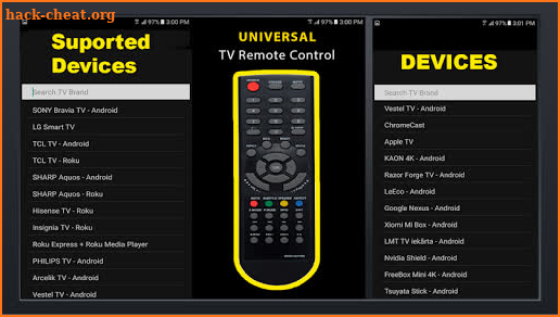 Universal Free TV Remote Control For Any LCD screenshot