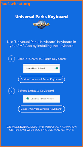 Universal Parks Keyboard screenshot
