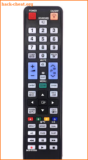 Universal remote control screenshot