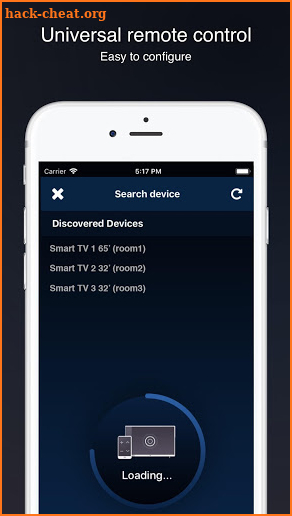 Universal remote control for smart TVs screenshot
