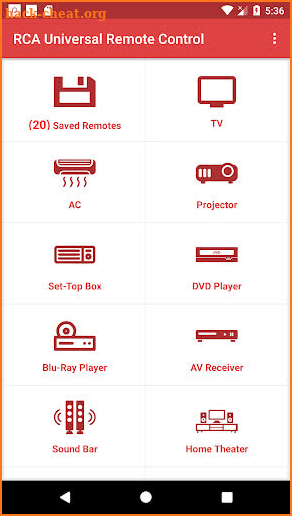 Universal Remote For RCA screenshot