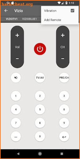 Universal Remote For Vizio screenshot