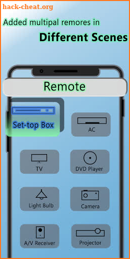 Universal Set-Top Box Remote Control screenshot