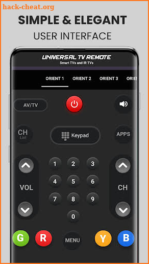 Universal Smart TV Remote App screenshot