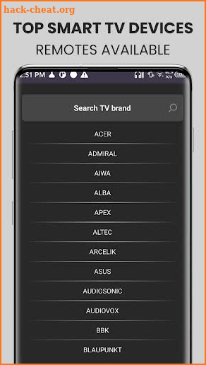 Universal Smart TV Remote App screenshot