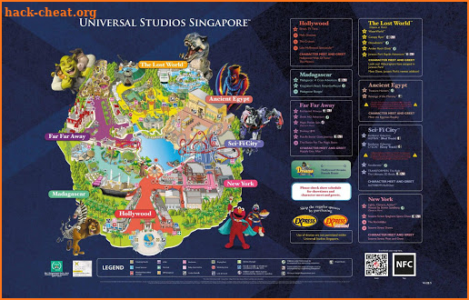 Universal Studios Singapore Park Map 2019 screenshot