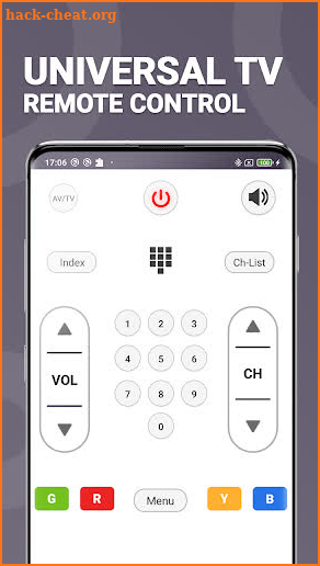 Universal TV Remote App screenshot