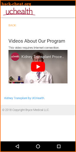 University of Colorado Kidney Transplant screenshot