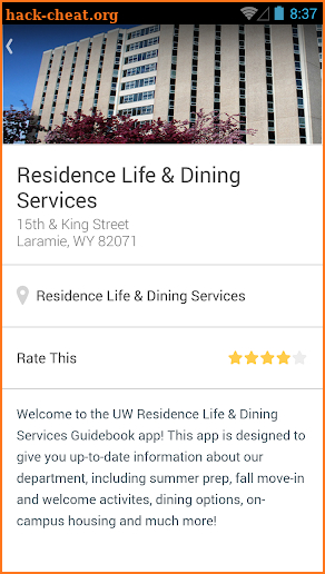 University of Wyoming Guide screenshot