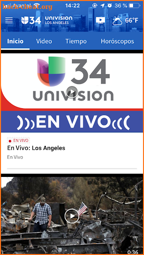 Univision 34 Los Angeles screenshot
