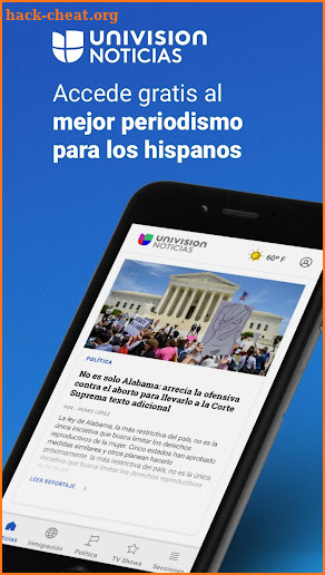Univision Noticias screenshot