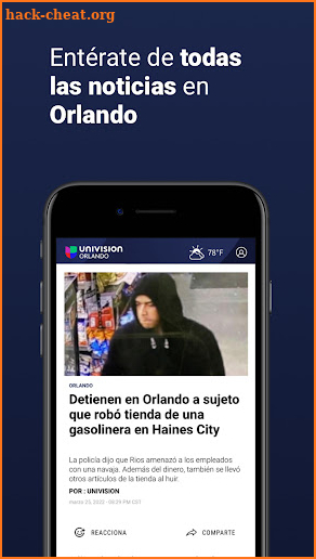 Univision Orlando screenshot