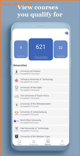 UniWise: Varsity Prospectuses screenshot