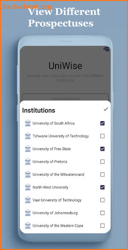 UniWise: Varsity Prospectuses screenshot