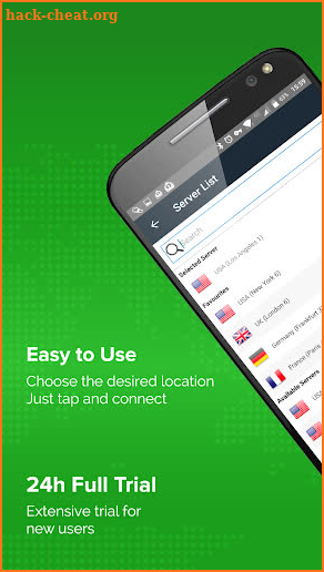 Unlimited VPN app - Simple and easy to use - ibVPN screenshot