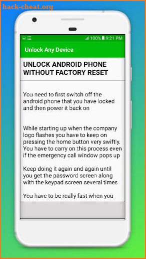 Unlock any Device Guide 2019: screenshot