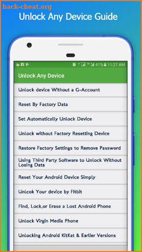 Unlock any Device Guide: Phone Guide 2019 screenshot