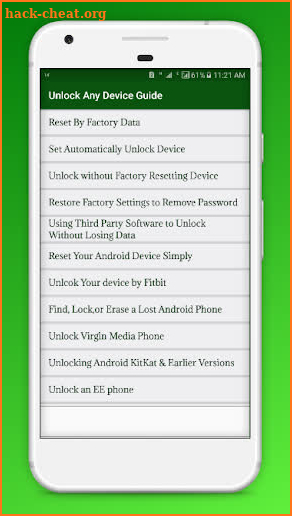 Unlock any device Techniques screenshot