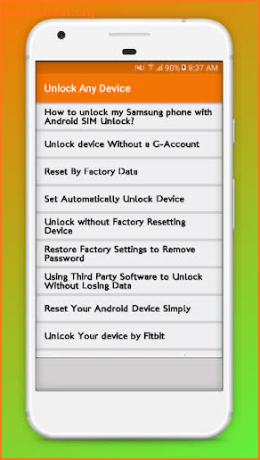 Unlock any Device Tricks & Techniques screenshot