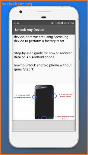 Unlock Device’s Methods & Techniques screenshot