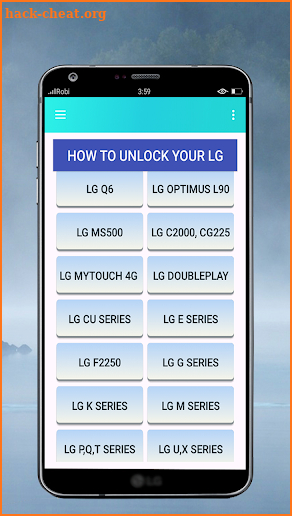 Unlock LG Phone By Code screenshot