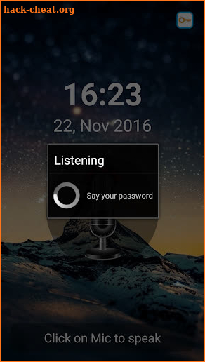 Unlock screen by voice! screenshot
