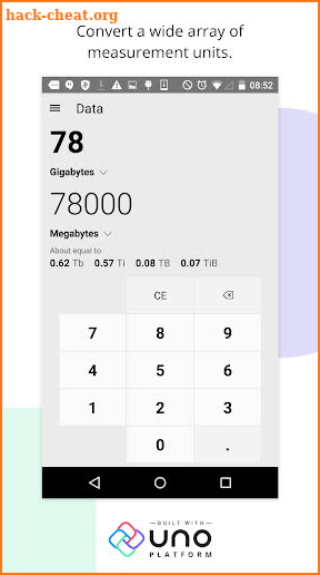 Uno Calculator screenshot