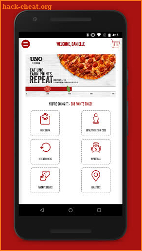 UNO Pizzeria and Grill screenshot