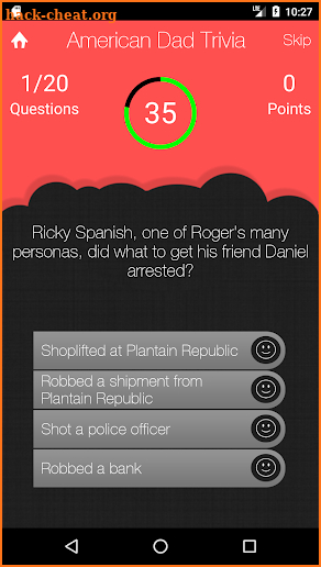 Unofficial American Dad Trivia Quiz Game-Fan Made screenshot