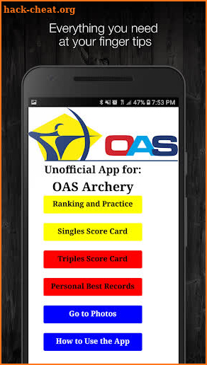 Unofficial App for OAS Archery screenshot
